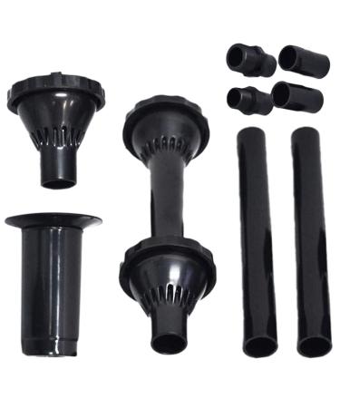 Guador 9Pcs Small Fountain Nozzle kit Water Fountain Nozzle Heads Fountain Head Set Fountain Pump Nozzle Set 3 Kinds of Nozzle Selection Water Fountain Spray Head Set Adjustable Pond Pump Nozzle Kit