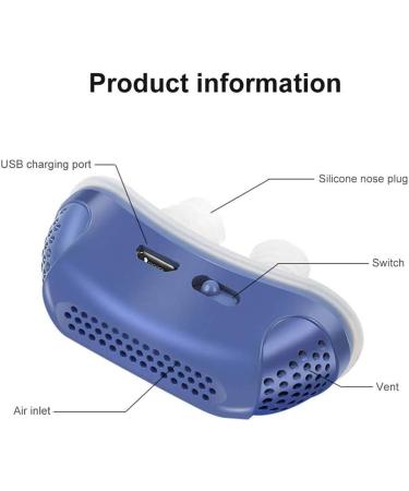 AISHFP Electric Anti Snoring Device | Snore Stopper Purifier | USB Lightweight Nose Plug for Comfortable Sleep - Buy Online on SooperMarket.com
