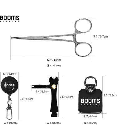 Booms Fishing FF2 Fly Fishing Accessories Kit - Forceps, Nipper, Straightener, Zinger, Two-Sided Fly Box Assortment - Ultimate Fly Fishing Gear Combo - Buy Online on SooperMarket.com