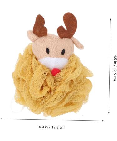 2pcs Bath Ball Shower Puff & Loofah Set | Holiday Bath Scrubber & Back Scrubber | Premium Shower Sponge Pouf - Buy Online on SooperMarket.com