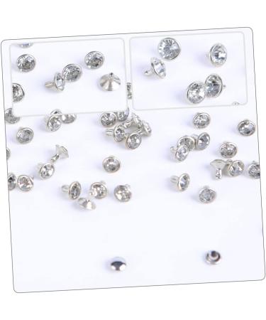 EXCEART 400 Sets Diamond Stud Rivets DIY Crafts Clothes DIY Rivets DIY Luggage Rivets Crystal Leather Goods 0.6X0.6X1CMx2pcs As Shownx2pcs - Buy Online on SooperMarket.com