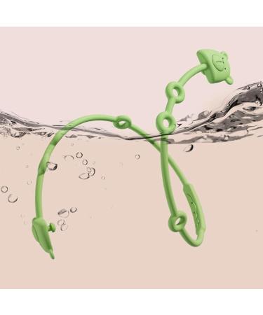 Buy Rosa & Green Silicone Toy Belt - Adjustable Pacifier Clip & Stroller Chain for Baby | Durable Odorless & Lightweight Toy Holders - Buy Online on SooperMarket.com