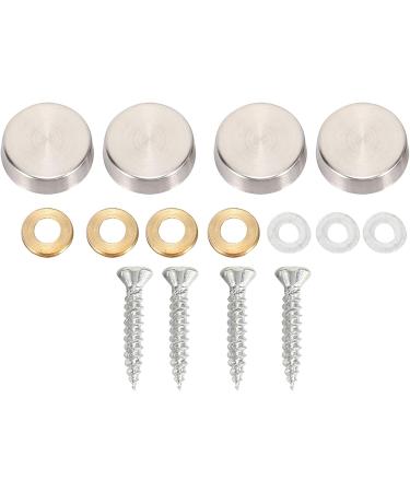 KVSERT 16 mm Stainless Steel Mirror Screw Cap (48 Pieces) - Buy Online on SooperMarket.com