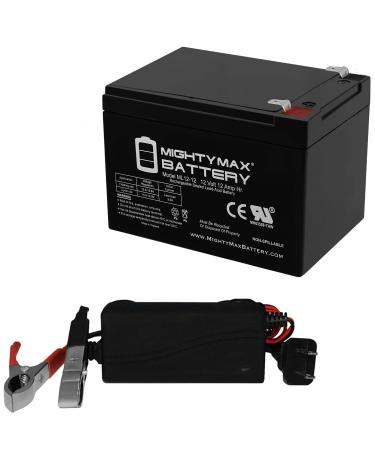 Mighty Max Battery ML12-12 - 12 VOLT 12 AH SLA BATTERY F2 TERMINAL INCLUDES 12V CHARGER