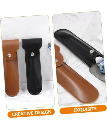 Beavorty 5-St Razor Storage Case | Leather Travel Bag for Shaving - Perfect Razor Cover & Container - Buy Online on SooperMarket.com