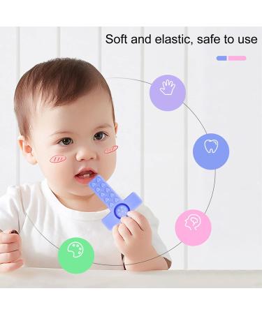 Teethe Odorless Silicone Chew Toy Set - 4 Colorful PCS for Hospitals | Safe & Durable - Buy Online on SooperMarket.com