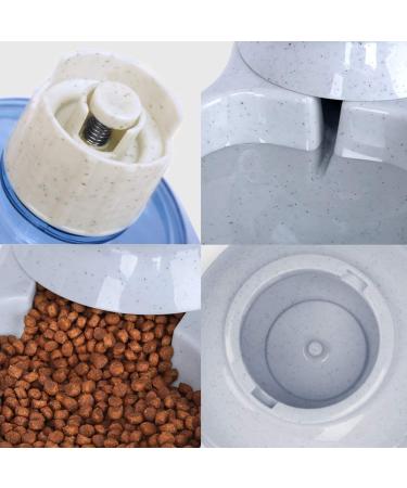 Zcaukya Automatic Cat Feeder & Water Dispenser Set - 1 Gal x 2 Gravity Dog Water Fountain & Pet Food Feeder (Grey) - Buy Online on SooperMarket.com