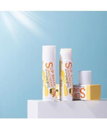 SPF Lip Balm | Bum Sun SPF30 Lip Sunscreen Lip Sunscreen Travel Size Sunscreen for LipsProtects Soothes Moisturizes Lip Care Zurego #1 Banana Flavor - Buy Online on SooperMarket.com