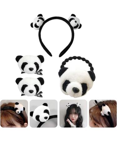 KESYOO 4Pcs Panda Headband - Cute Ear Hair Ties & Accessories for Girls | International Shipping Available - Buy Online on SooperMarket.com