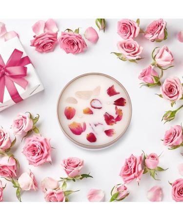 DNAMOFV Mother's Day Fragrance Candle | Handmade Organic Soy | Rose Leaves & Natural Crystals | Perfect Gift for Mom - 200g 50 Hours Burn Time - Buy Online on SooperMarket.com
