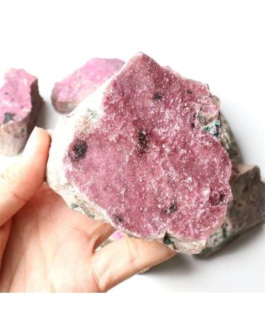 Meditation Home Natural Rough Gemstone raw Crystal Powder Cobalt Calcite Mineral Meditation Home (Size : 350-400g)