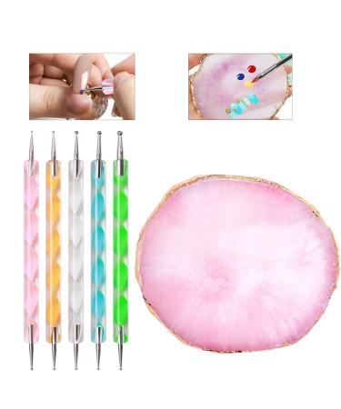 22-Piece Nail Art Tools Set | Resin Palette & Dotting Pen Kit for DIY Nail Art & Home Salon Use - Buy Online on SooperMarket.com