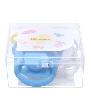 Landofgenie Adult Pacifier Large Teat Shield - 3 Pack Blue White & Yellow Bear Shaped - Perfect for Comfort & Style - Buy Online on SooperMarket.com