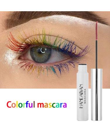 Allbestaye Colorful Waterproof Mascara | Long-Lasting Green Black & White | Fine Brush for Perfect Eyelashes - Buy Online on SooperMarket.com