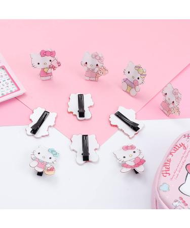 Japanese Character Hair Accessories Set - Kuromi Melody Hair Clips, Cinnamoroll Pompom Purin Hair Ties, Hello Kitty 10pcs - Perfect Gift for Girls - Buy Online on SooperMarket.com