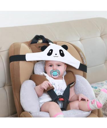 Baby Carseat Head Support Strap - Neck Protection Belt for Toddler & Infant | Safe Car Seat Headrest Band for Sleep Positioner (White) - Buy Online on SooperMarket.com