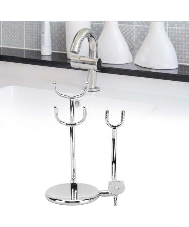 ZLXHDL Razor Stand - Premium Manual Shaving Brush & Soap Dish Holder - Durable Electroplated Metal for Perfect Grooming - Buy Online on SooperMarket.com