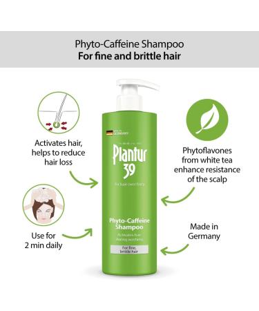 Plantur 39 Caffeine Shampoo 500ml with Dispenser | Prevents Hair Loss | Set with Hair Tonic | Supports Hair Growth | Fine Brittle Hair - Buy Online on SooperMarket.com
