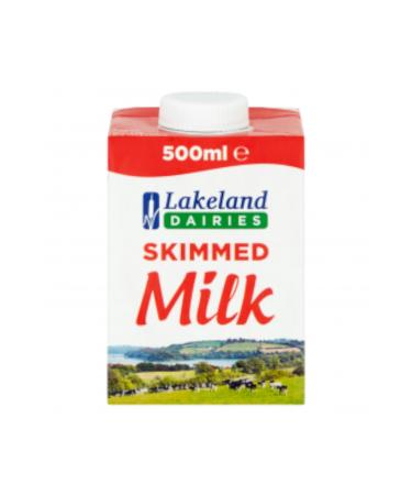 Lakeland Dairies Long Life Skimmed Milk 12x500ml
