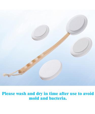 Creamify Back Lotion Applicator with Long Wooden Handle | Easy Reach for Bath, Skin Cream & Tanning | Replaceable Brush Head | Lotion Applicators - Buy Online on SooperMarket.com