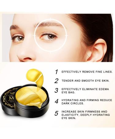 24K Gold Under Eye Patches - 30 Pairs for Dark Circles, Puffiness, Bags, and Wrinkles | Collagen Eye Masks - Buy Online on SooperMarket.com