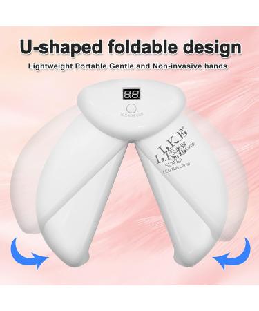 Professional 54W UV Nail Lamp for Gel Nail Polish Kit - Pink - Buy Online on SooperMarket.com