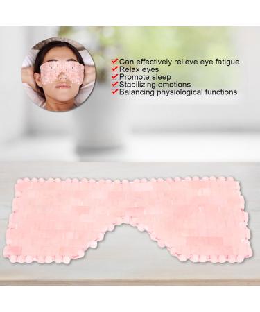 Jade Stone Eye Mask for Relaxation & Anti-Aging | Cooling Rose Quartz Eye Mask for Soothing & Facial Massage - Buy Online on SooperMarket.com