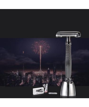 Buy Manual Safety Razor Set - Double-Edged Metal Shaver for Perfect Beard Trimming | International Shipping Available - Buy Online on SooperMarket.com