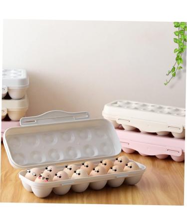 OSALADI 2pcs Storage Box Eggs Container with Lid Picnic Egg Carrier Easter Egg Tray Food Travel Shipping Box - Buy Online on SooperMarket.com