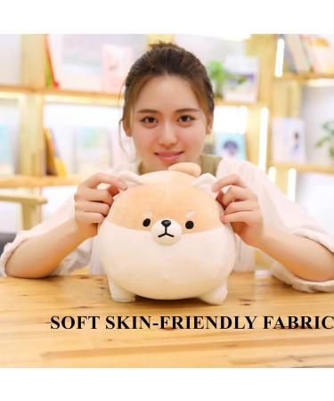 Aliangting 50cm Stuffed Animal Shiba Inu Plush Pillow - Cute Soft Corgi Dog Toy for Kids - Brown 19.7 - Buy Online on SooperMarket.com