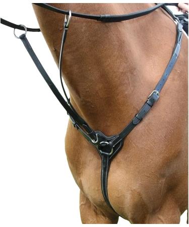 Shires Salisbury 3 Point Breastplate-Black/Silver Pony - Buy Online on SooperMarket.com