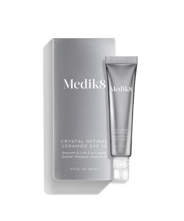 Medik8 Crystal Retinal Ceramide Eye 10 Cream - Gentle Vitamin A Formula for Brightening and Wrinkle Reduction - Ideal for Sensitive Skin - 0.5 ml - Buy Online on SooperMarket.com