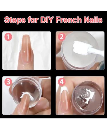 Rotatable Nail Stamp Set | Silicone Nail Art Tools & French Nail Design Accessories - Buy Online on SooperMarket.com