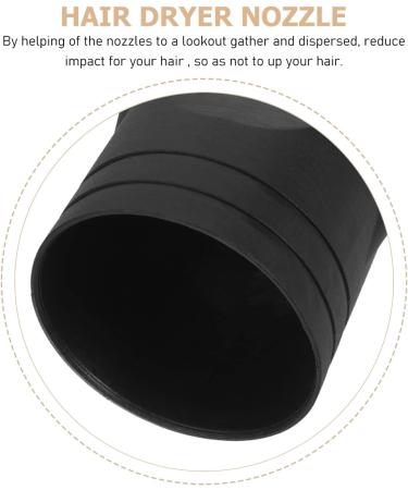 FRCOLOR 3 Pieces Universal Hair Dryer Attachment Concentrator Nozzle Replacement Silicone Nozzle Adapter Hair Dryer Drying Concentrator Hair Styling Tool Hood Cover - Buy Online on SooperMarket.com