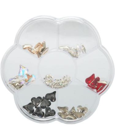 JUOPZKENN 1 Box Nail Art Rhinestones Resin Nail Art Ornaments Shiny Nail Accessories for Nail Decoration - Buy Online on SooperMarket.com
