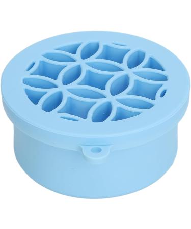 Makeup Brush Scrubber Multifunctional 2 in 1 Folding Palm Size Portable Makeup Brush Cleaning Bowl for Daily (Blue) - Buy Online on SooperMarket.com