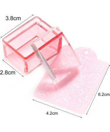 Nail Art Stickers for Women | Easy Clean Silicone Stamp & Scraper | Party Decor & Manicure Plate | International Shipping - Buy Online on SooperMarket.com