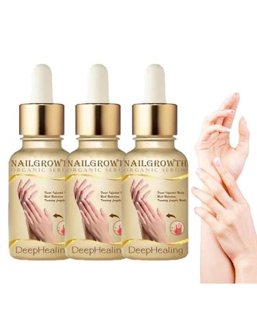 NailGrowth DeepHealing Organic Serum NailGrowth Serum Reconstrux Nail Growth Nail Growth and Strength Serum Nail Growth Serum Nail Repair Essence Serum 30ml (3Pcs)