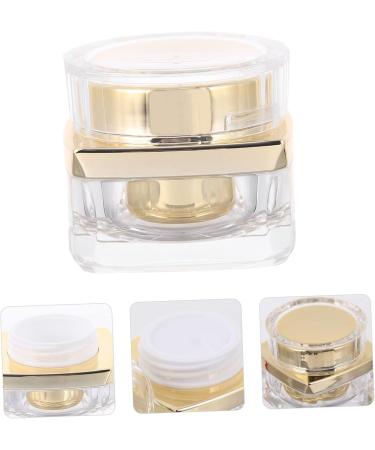 Mikinona 1pc Cream Empty Cosmetic Jars Sample Holder Face Cream Pot Jars Face Cream Containers Cream Empty Jars Reusable Bottle Creami Lotion Practical Cream Bottle Acrylic 4.6x4cm Golden - Buy Online on SooperMarket.com
