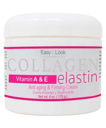 Collagen Elastin Cream with Vitamins A & E - Anti-Aging & Firming 4oz - Buy Online on SooperMarket.com