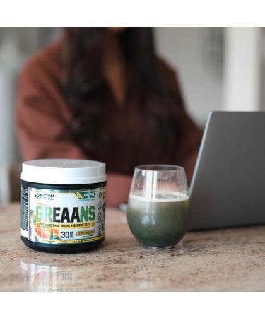 Beyond Yourself - GrEAAns Superfood Greens and EAA Blend | 4000mg Organic Superfood 2625mg Vegan EAAs | Sugar-Free Zero Calories No Synthetic Additives | Optimizes Health Performance and Recovery | Mixed Berry - Buy Online on SooperMarket.com
