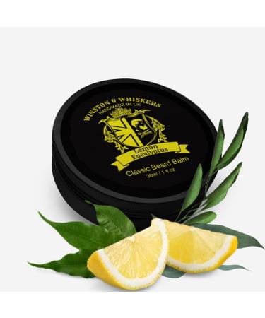 Premium beard balm for men beard moisture care beard wax & beard balm natural ingredients The best beard conditioner & fabric softener for shaping and styling your beard (lemon eucalyptus) lemon eucalyptus