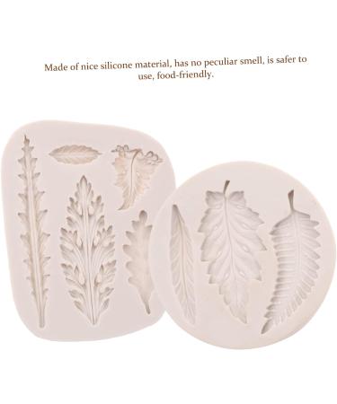 Alipis 2pcs Leaf Mold Clay Molds Cake Pops Mold Chocolate Candy Molds Silicone Mold Party Candy Mold Adorable Baking Molds Decor Small Cake Mold Chocolate Mold White Silica Gel Leaf Shape - Buy Online on SooperMarket.com