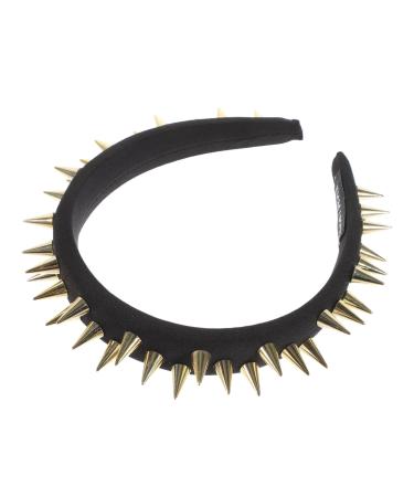PLAFOPE Studded Black Headband Head Decoration Studded Head Band Punk Headband Punk Accessories Cosplay Headband No Slip Headband for Women Thin Headband Womens Headbands Studded Headband