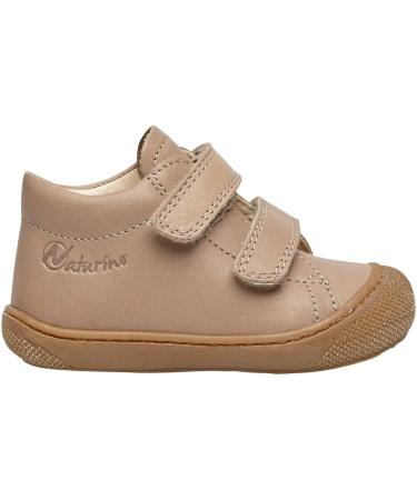 Naturino Cocoon VL Leather First Steps Shoes - 4 UK - Platinum Military - Buy Online on SooperMarket.com