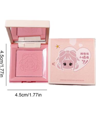 Makeup Blush - Cream Blush for Cheeks Matte 4-in-1 Palette | Cute Girl Emoticon Lightweight and Blendable Face Blushes Creamy & Blendable Color Radiant Glow Natural Skin Tones Troonz 3 - Buy Online on SooperMarket.com