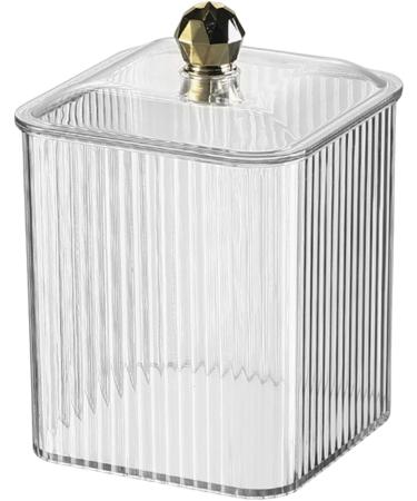Portable Sturdy Cotton Pad Holder Stylish Home Accessory Portable for Efficient Cosmetic Storage and Organization Clear - Buy Online on SooperMarket.com