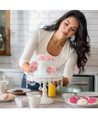 Womens Day Cake Topper Pink Rose Flower Cake Topper for 3.8 Goddess Festival Mother Day Party Cake Decorations 10pcs 7.5x20 Cm - Buy Online on SooperMarket.com