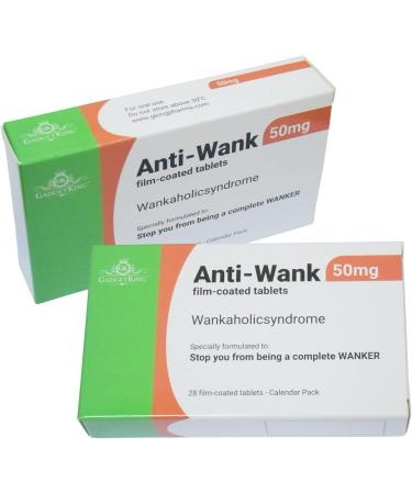 JOKE PILL MEDICATION TABLET BOX - Xmas Gift Prank Birthday Card - Prank April Fools Secret Santa - Rude Funny Gag Gift for Him Her Boss - Anti-Wank - Buy Online on SooperMarket.com