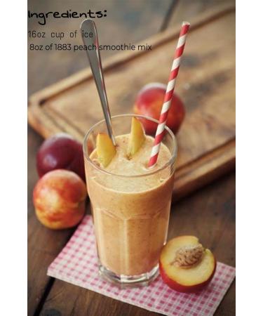 1883 Peach Smoothie 1L Carton GMO Free No preservatives Vegan Friendly No Added Sugar 100% Fruit & other natural ingredients - Buy Online on SooperMarket.com